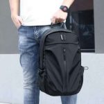 Moneybag Free ) Waterproof Multi- Laptop Backpack ( black color ) - Image 3