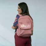 Premium Backpack For Girls (Peach Pink) - Image 4