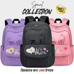Premium Backpack For Girls (Peach Pink) - Image 3