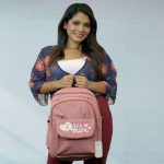 Premium Backpack For Girls (Peach Pink) - Image 2
