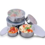 5 Pcs Multifunctional Stainless Steel Protect Fresh Box With Lid - Image 2