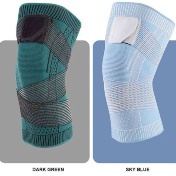 Knee Compression Sleeve With Patella Stabilizer Straps